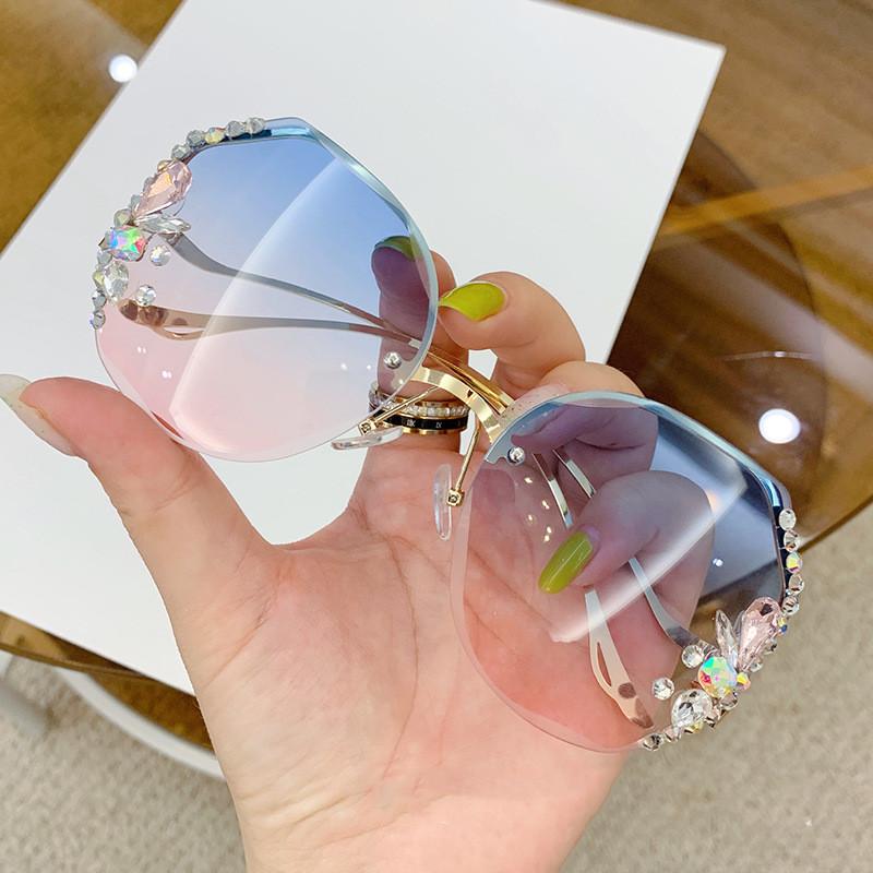 Blue Pink Diamond Sunglasses